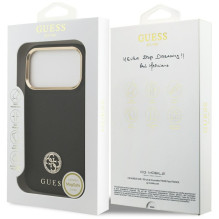„Guess“ grūdėto Strass logotipo „MagSafe“ dėklas, skirtas „iPhone 17 Pro“ – juodas
