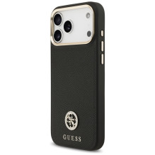 „Guess“ grūdėto Strass logotipo „MagSafe“ dėklas, skirtas „iPhone 17 Pro Max“ – juodas