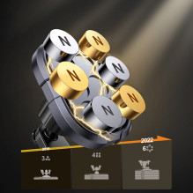 Joyroom magnetinis telefono laikiklis prietaisų skydelio pilkai (JR-ZS311)