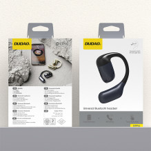 „Dudao U4Pro Bluetooth“ ausinės, universalios abiem ausims – juodos