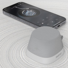 „Dudao Y20“ belaidė kolonėlė su magnetiniu laikikliu „Bluetooth 5.3“ – sidabrinė