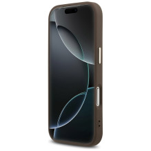 „Guess 4G Triangle Logo MagSafe“ dėklas, skirtas „iPhone 17 Pro“ – rudas ir auksinis