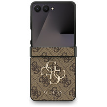 „Guess Big 4G Logo Classic“ dėklas, skirtas „Samsung Galaxy Z Flip 7“ – rudas