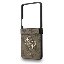 Guess Big 4G Logo Classic Logo Case for Samsung Galaxy Z Flip 7 - Brown