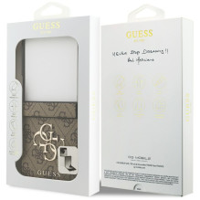 „Guess Big 4G Logo Classic“ dėklas, skirtas „Samsung Galaxy Z Flip 7“ – rudas