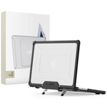 „Tech-Protect SmartShell Pro“ dėklas, skirtas „Macbook Pro 14 M1 / M2 / M3 / M4 / M5“ 2021–2025 m. – juodas ir skaidrus