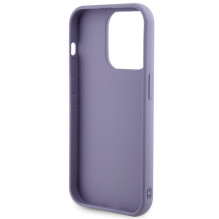 Guess Sequin Script Metalinis dėklas iPhone 15 Pro Max - violetinis