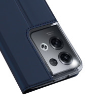 Dux Ducis Skin Pro dėklas, skirtas Oppo Reno 8 Pro atverčiamas dangtelis kortelės piniginės stovas mėlynas Dux Ducis Skin Pro dėklas, skirtas Oppo Reno 8 Pro atverčiamas dangtelis kortelės piniginės stovas mėlynas