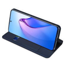 Dux Ducis Skin Pro dėklas, skirtas Oppo Reno 8 Pro atverčiamas dangtelis kortelės piniginės stovas mėlynas Dux Ducis Skin Pro dėklas, skirtas Oppo Reno 8 Pro atverčiamas dangtelis kortelės piniginės stovas mėlynas