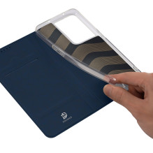 Dux Ducis Skin Pro case for Oppo Reno 8 Pro flip cover card wallet stand blue