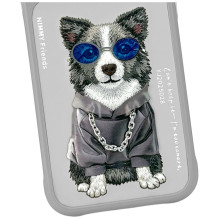 „Nimmy Glasses Cool Nag“ dėklas, skirtas „iPhone 17 Pro Max“ – pilkas „Nimmy Glasses Cool Nag“ dėklas, skirtas „iPhone 17 Pro Max“ – pilkas
