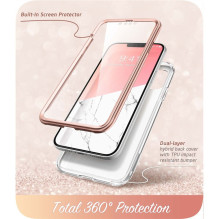 Supcase Cosmo iPhone 14 Plus dėklas – rožinis marmuras