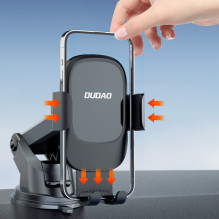 Dudao F5N+ gravity car holder with suction cup for windshield or dashboard - black