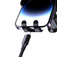 „Dudao F5N+“ gravitacinis automobilio laikiklis su siurbtuku, skirtas priekiniam stiklui arba prietaisų skydeliui - juod