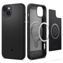 Spigen Mag Armor iPhone 14 Plus dėklas – matinės juodos spalvos