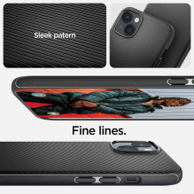 Spigen Mag Armor iPhone 14 Plus dėklas – matinės juodos spalvos