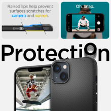 Spigen Mag Armor iPhone 14 Plus dėklas – matinės juodos spalvos