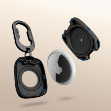 „Tech-Protect Velar“ dėklas, skirtas „Apple AirTag 1“ / „2“ – juodas „Tech-Protect Velar“ dėklas, skirtas „Apple AirTag 1“ / „2“ – juodas