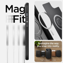 Spigen Mag Armor iPhone 14 Plus dėklas – matinės juodos spalvos