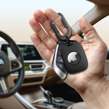 „Tech-Protect Velar“ dėklas, skirtas „Apple AirTag 1“ / „2“ – juodas „Tech-Protect Velar“ dėklas, skirtas „Apple AirTag 1“ / „2“ – juodas