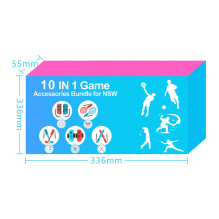 Nintendo Switch Sports 10-in-1 Family Accessory Pack - Red and Blue