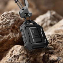 „Tech-Protect Kevlar Pro“ dėklas, skirtas „Apple AirTag 1 / 2“ – juodas