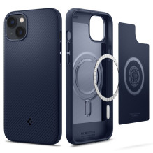 Spigen Mag Armor iPhone 14 Plus dėklas – mėlynas