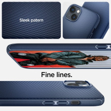 Spigen Mag Armor iPhone 14 Plus dėklas – mėlynas