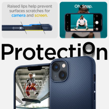 Spigen Mag Armor iPhone 14 Plus dėklas – mėlynas