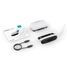 2-in-1 Docking Station and Power Bank for B100 BoboVR PD100 Combo Battery - White