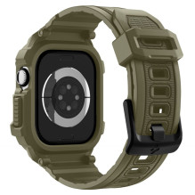 „Spigen Rugged Armor Pro“ dirželis, skirtas „Apple Watch 46mm“ – žalias