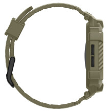 „Spigen Rugged Armor Pro“ dirželis, skirtas „Apple Watch 46mm“ – žalias