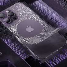 Kingxbar PQY Geek serijos magnetinis dėklas iPhone 14 Plus MagSafe sidabrinis