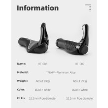 Rockbros BT1007B Bicycle Holder Set with Horns - Black Rockbros BT1007B Bicycle Holder Set with Horns - Black