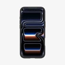 „Spigen Ultra Hybrid MagSafe“ dėklas, skirtas „iPhone 17 Pro“ – juodas ir oranžinis