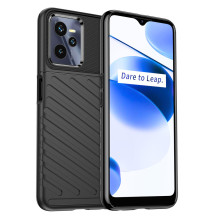 Thunder Case dėklas Realme C35 silikoniniam šarvų dėklui juodas Thunder Case dėklas Realme C35 silikoniniam šarvų dėklui juodas