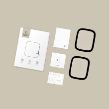 „Tech-Protect Glass Flex+“ 2 vnt. pakuotė, skirta „Apple Watch 40 mm“ – juoda
