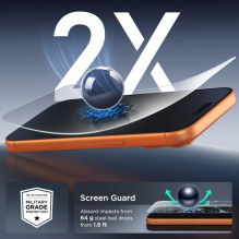 „Tech-Protect“ grūdinto stiklo rinkinys, 10 vnt. pakuotė, skirta „iPhone 15 Pro Max“