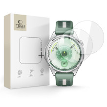 „Tech-Protect Glass Fit+“ 2 grūdinto stiklo pakuotė, skirta „Huawei Watch GT 6 46mm“ – skaidri. „Tech-Protect Glass Fit+“ 2 grūdinto stiklo pakuotė, skirta „Huawei Watch GT 6 46mm“ – skaidri.