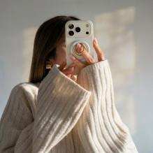 „Tech-Protect MMR700 Lamano MagSafe“ magnetinis telefono laikiklis – pilkos ir auksinės spalvos