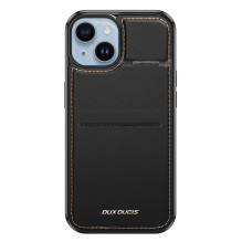 Piniginės dėklas 3 viename su stovu, skirtas iPhone 15 Plus MagSafe RFID blokatorius Dux Ducis Rafi Mag – juodas