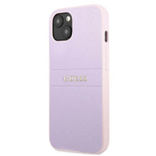 Guess GUHCP13SPSASBPU iPhone 13 mini 5,4 'violetinė / violetinė Saffiano Hot Stamp Metal logotipas Guess GUHCP13SPSASBPU iPhone 13 mini 5,4 'violetinė / violetinė Saffiano Hot Stamp Metal logotipas