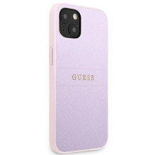 Guess GUHCP13SPSASBPU iPhone 13 mini 5,4 'violetinė / violetinė Saffiano Hot Stamp Metal logotipas Guess GUHCP13SPSASBPU iPhone 13 mini 5,4 'violetinė / violetinė Saffiano Hot Stamp Metal logotipas