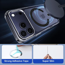 „MagSafe Tech-Protect MMP-200“ magnetinis telefono žiedas – juodas