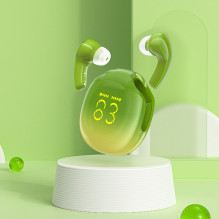 Acefast T9 Bluetooth 5.3 į ausis įdedamos belaidės ausinės – žalios spalvos