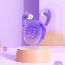 Acefast T9 Bluetooth 5.3 į ausis įdedamos belaidės ausinės – violetinės spalvos