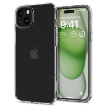 „Spigen“ skystųjų kristalų „iPhone 15 Plus“ dėklas – skaidrus „Spigen“ skystųjų kristalų „iPhone 15 Plus“ dėklas – skaidrus