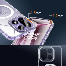 „Tech-Protect Flexair Hybrid MagSafe“ dėklas, skirtas „OnePlus 15“ – skaidrus