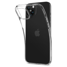 „Spigen“ skystųjų kristalų „iPhone 15 Plus“ dėklas – skaidrus „Spigen“ skystųjų kristalų „iPhone 15 Plus“ dėklas – skaidrus