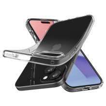 „Spigen“ skystųjų kristalų „iPhone 15 Plus“ dėklas – skaidrus „Spigen“ skystųjų kristalų „iPhone 15 Plus“ dėklas – skaidrus